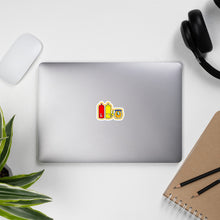Load image into Gallery viewer, Condimentals Mustard Border Bubble-free stickers
