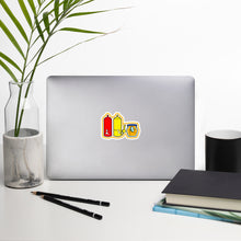 Load image into Gallery viewer, Condimentals Mustard Border Bubble-free stickers
